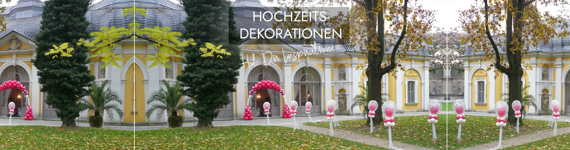 Beeindruckende Ballondekorationen für Deine Hochzeit