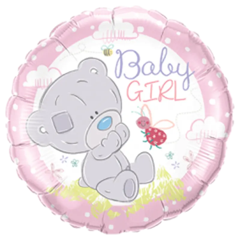 Folienballon Tiny Tatty Teddy Baby Girl – Niedlicher Folienballon mit dem beliebten Tatty Teddy, perfekt zur Feier von Mädchen-Babypartys oder zur Begrüßung eines Neugeborenen.