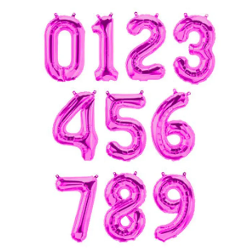 Zahlen pink (35 cm) XS  
