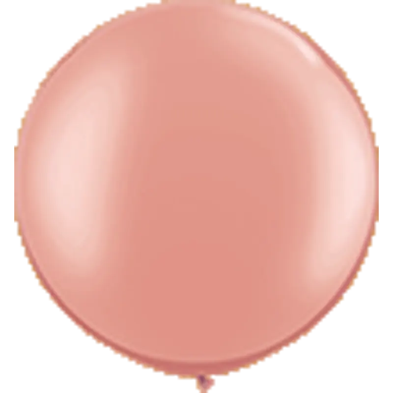 XXL Riesenballon 75 cm (unbefüllt) - 2 Stück - Metallic Rose