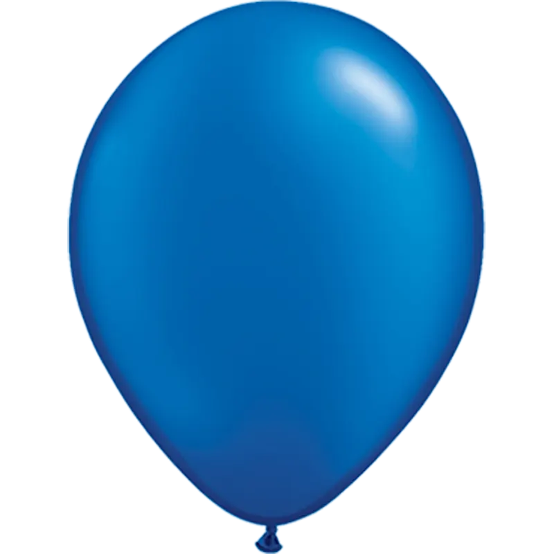 Pearl Sapphire Blue - Latexballon rund - 27,5 cm