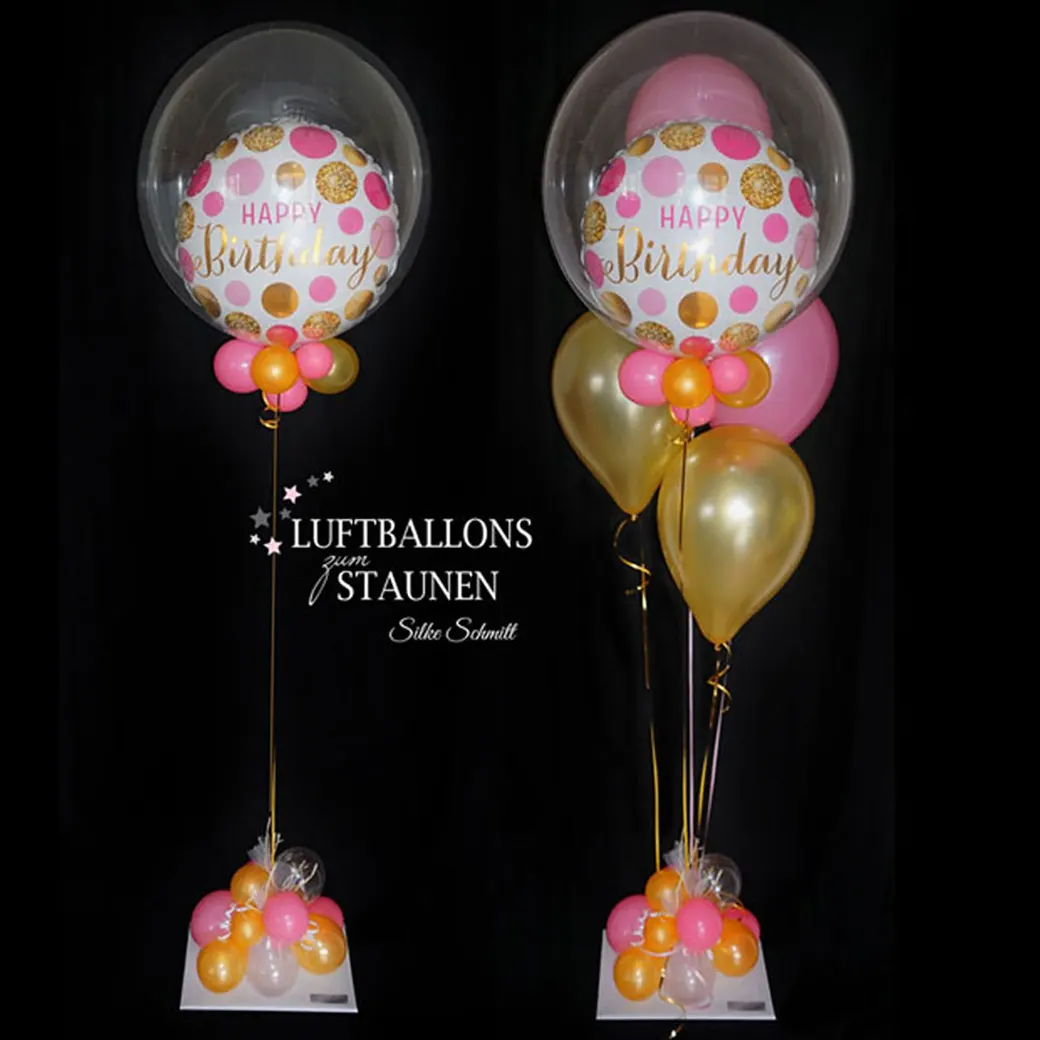 Bubble-Ballon-Bouquet Happy Birthday