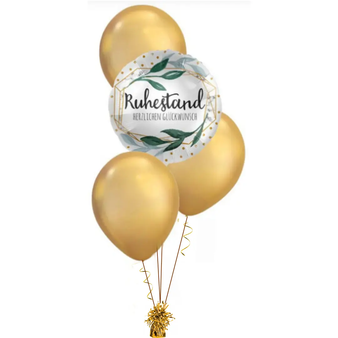 Ballon-Bouquet Ruhestand Herzlichen Glückwunsch