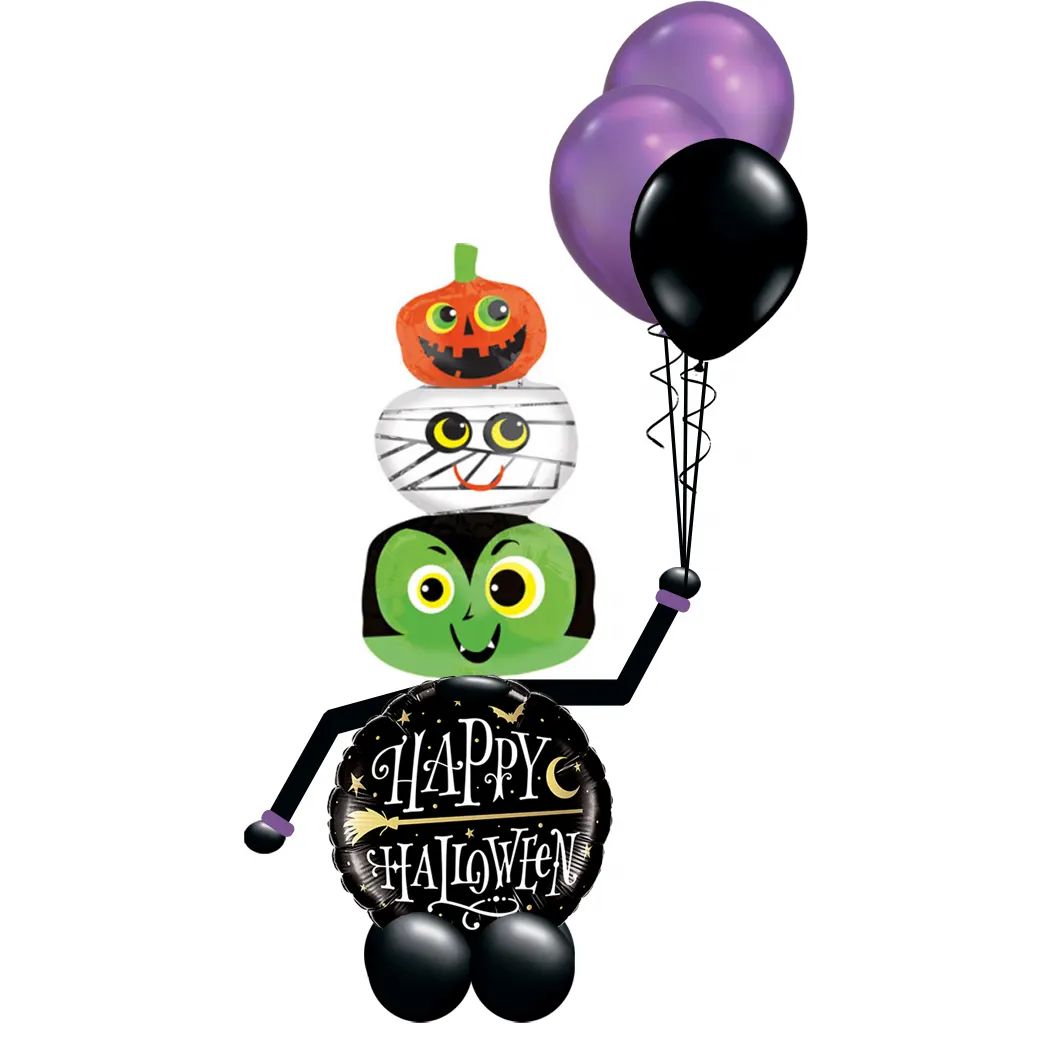 lustiges XXL Ballon-Männchen "Happy Halloween"