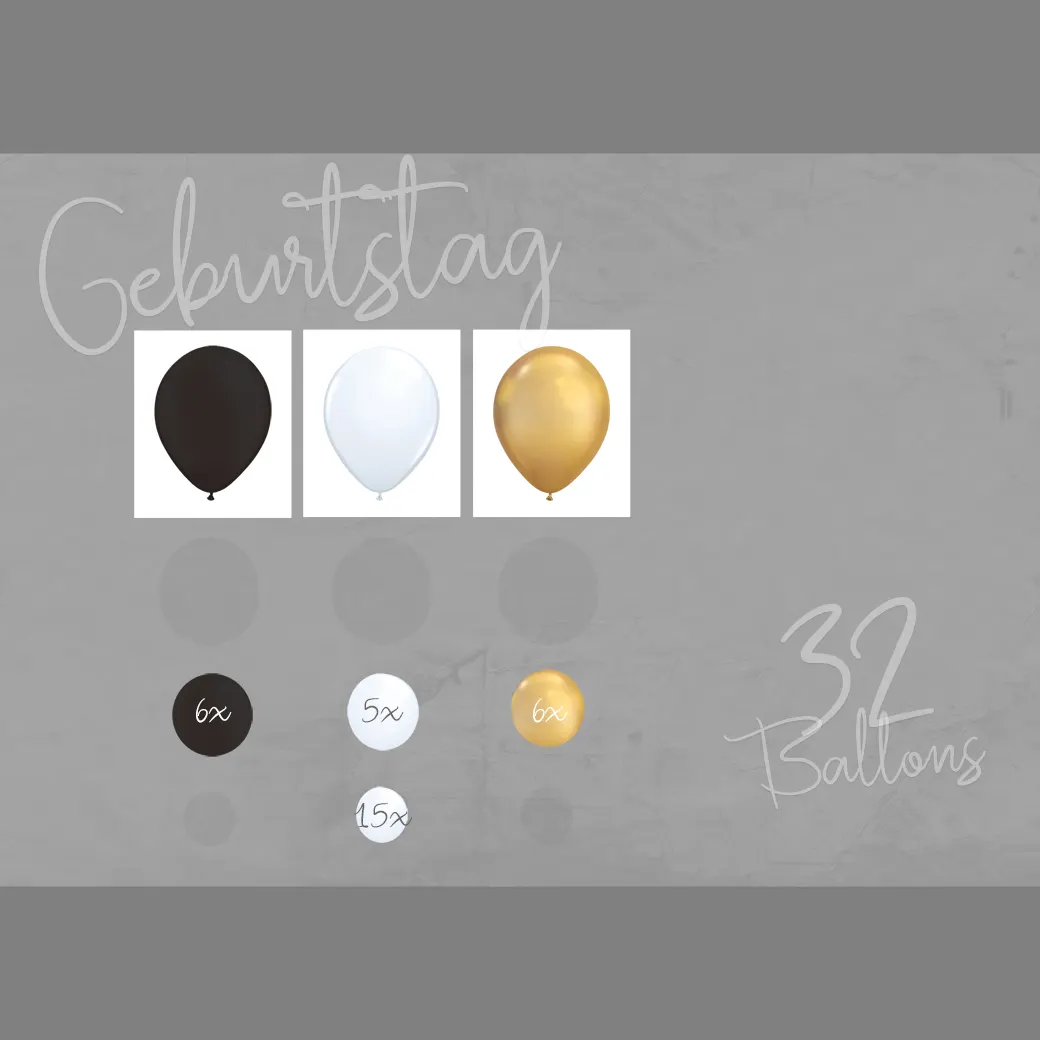 Ballon-Girlanden-Set "Cheers" – festliche Deko für besondere Anlässe, perfekt für Feiern, Partys und Jubiläen mit eleganten Champagnerfarben.