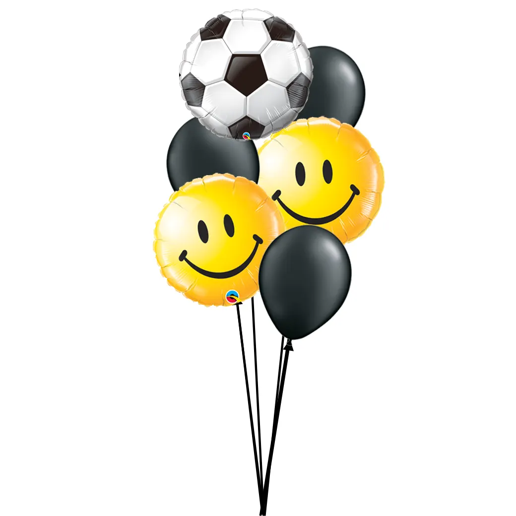 Ballon Bouquet - Fußball Deutschland Smiley WM