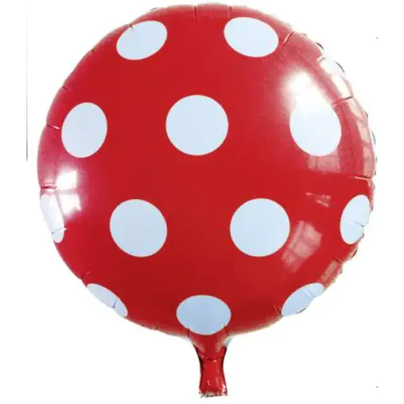 Folienballon Punkte rot