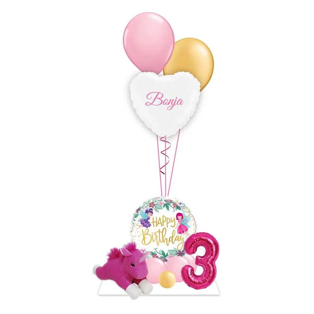 Ballon - Arrangement zum Geburtstag: Einhorn