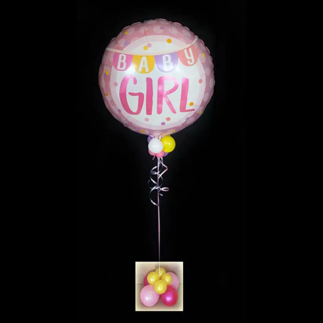 BABY Girl - Geschenkballon Geburt Mädchen