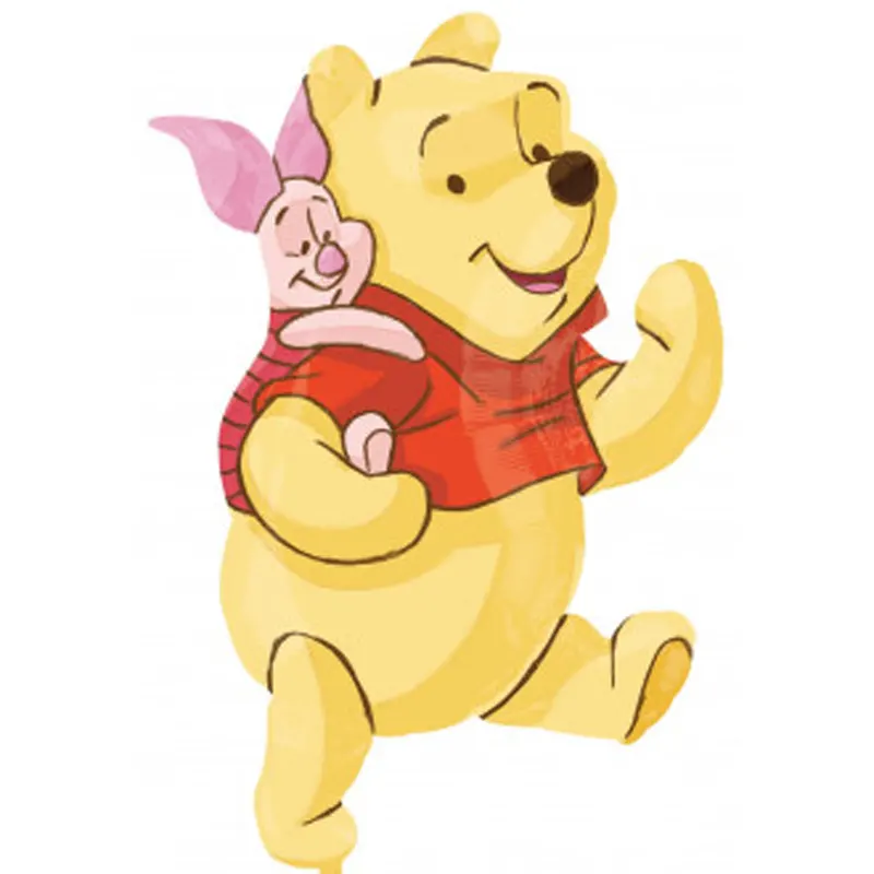 Folienballon Winnie Pooh in Form von Winnie Pooh – Bunter Ballon mit dem beliebten Bären und seinen Freunden, perfekt für Kindergeburtstage und Themenpartys. Bringt Freude und Nostalgie für Winnie Pooh-Fans!