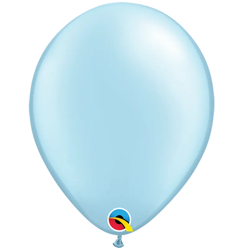 Pearl Light Blue - Latexballon rund - 27,5 cm 