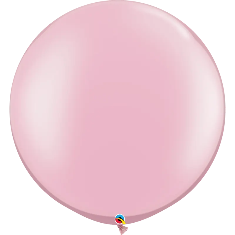XXL Riesenballon 75 cm  unbefüllt - 2 Stück - Pearl Pink