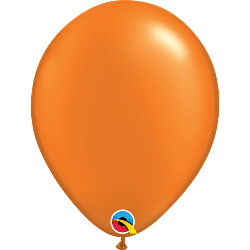 PEARL MANDARIN ORANGE - Latexballon rund - Ø 27,5 cm  