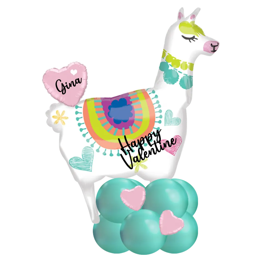 Süßes Lama: Happy Valentine 