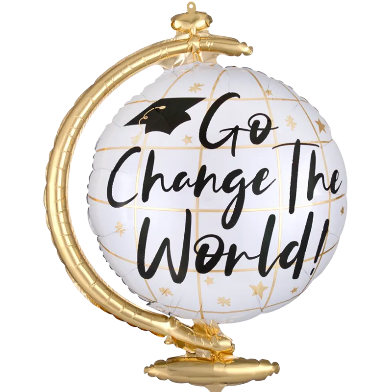 Folienballon ABI: Go Change the World! 