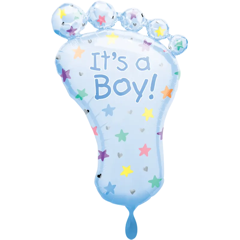 Folienballon Baby Fuß Junge It´s a Boy!