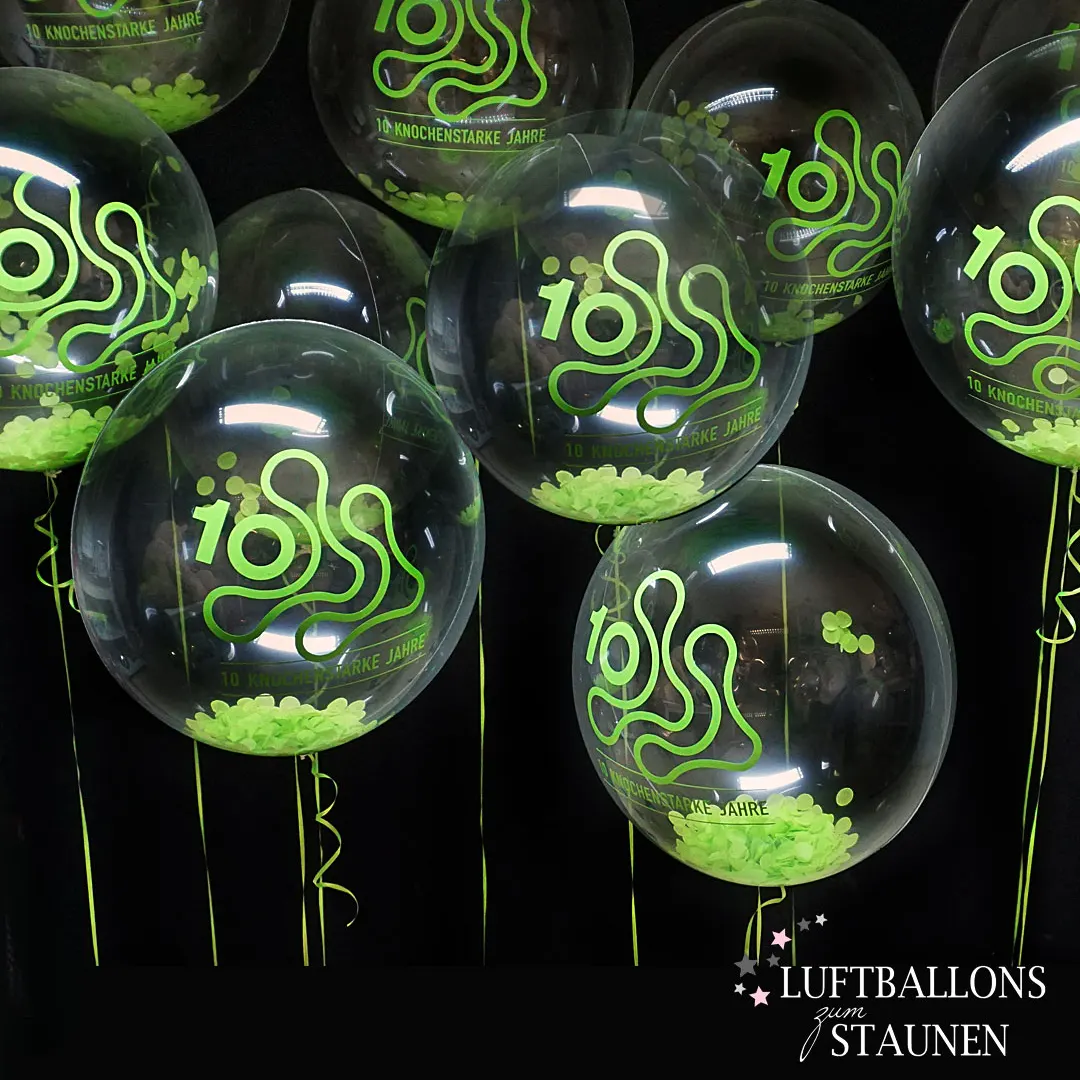 Bubble-Ballon mit individueller Beschriftung, Logo