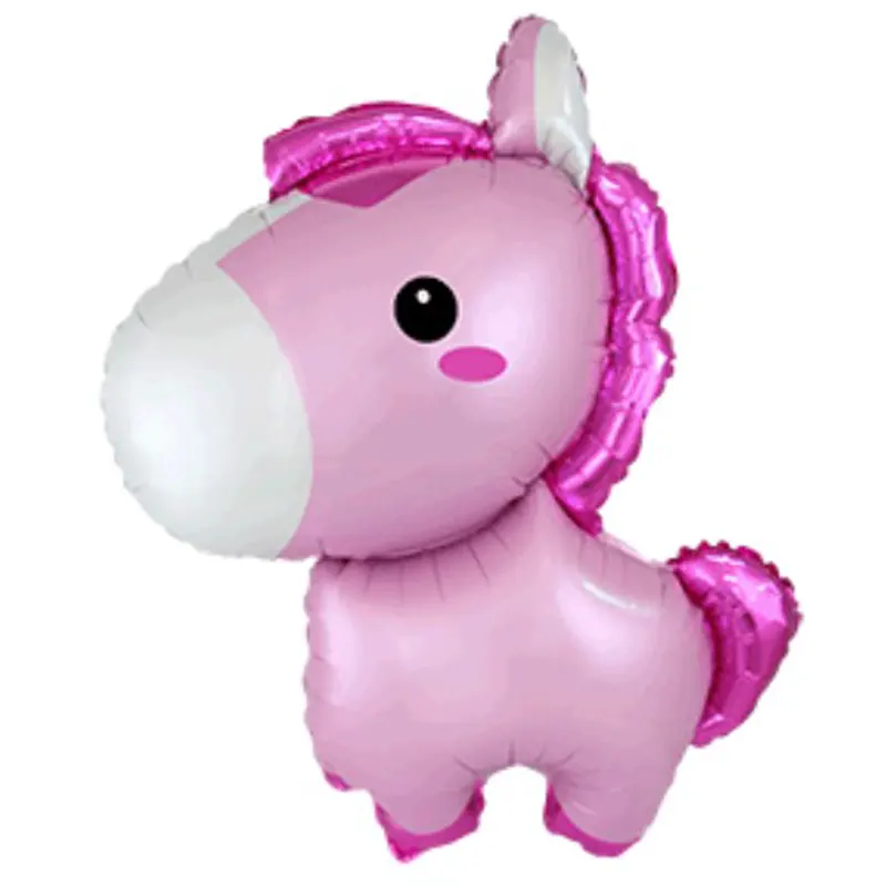 XXL Tier Folienballon Pferd Pferdchen Pony rosa