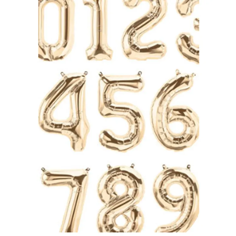 Zahlen gold (66 cm) XL