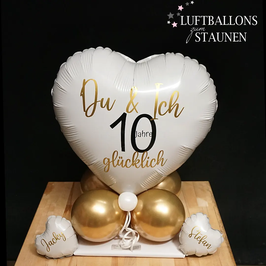 Ballon-Geschenk: Jahrestag "Du & Ich"