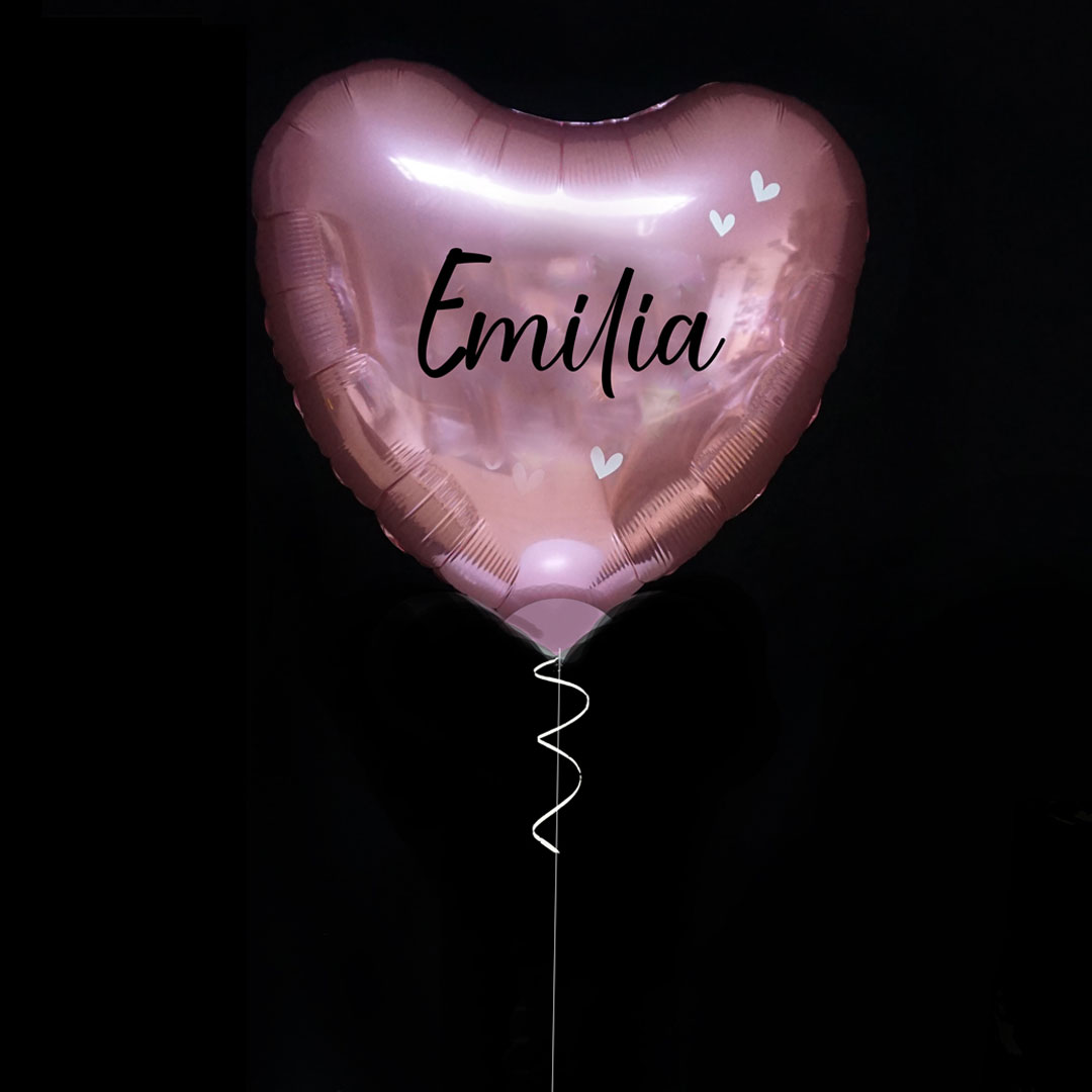 Luftballon -Folienballon XXL Herz mit Namen
