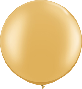 XXL Riesenballon 75 cm - unbefüllt - 2 Stück - Gold
