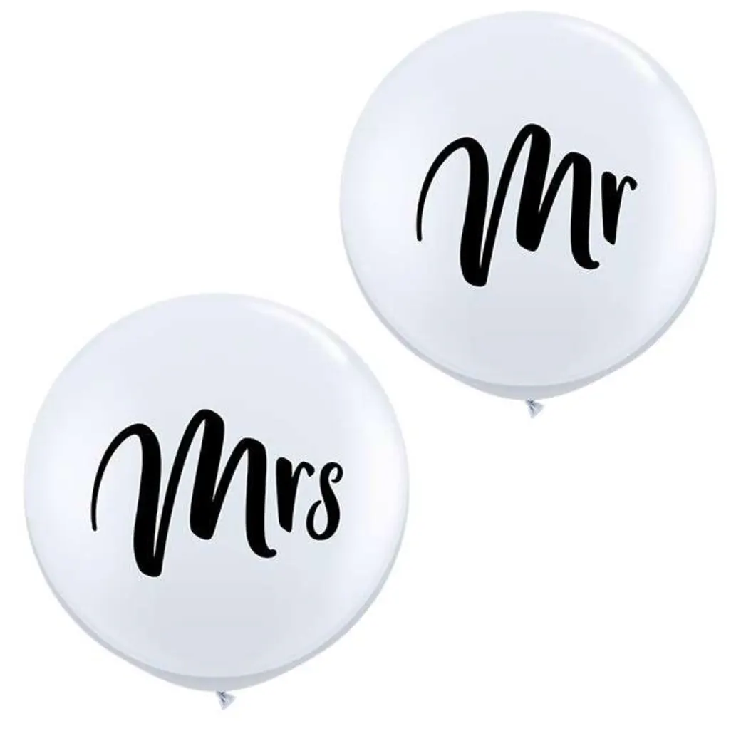 Riesenballon Mr oder Mrs