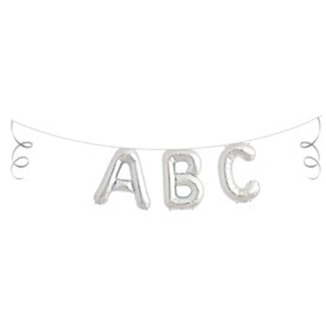 Ballon Buchstaben Schriftzug ABC