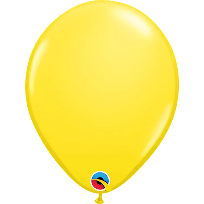 Yellow - Latexballon rund - 27,5 cm   