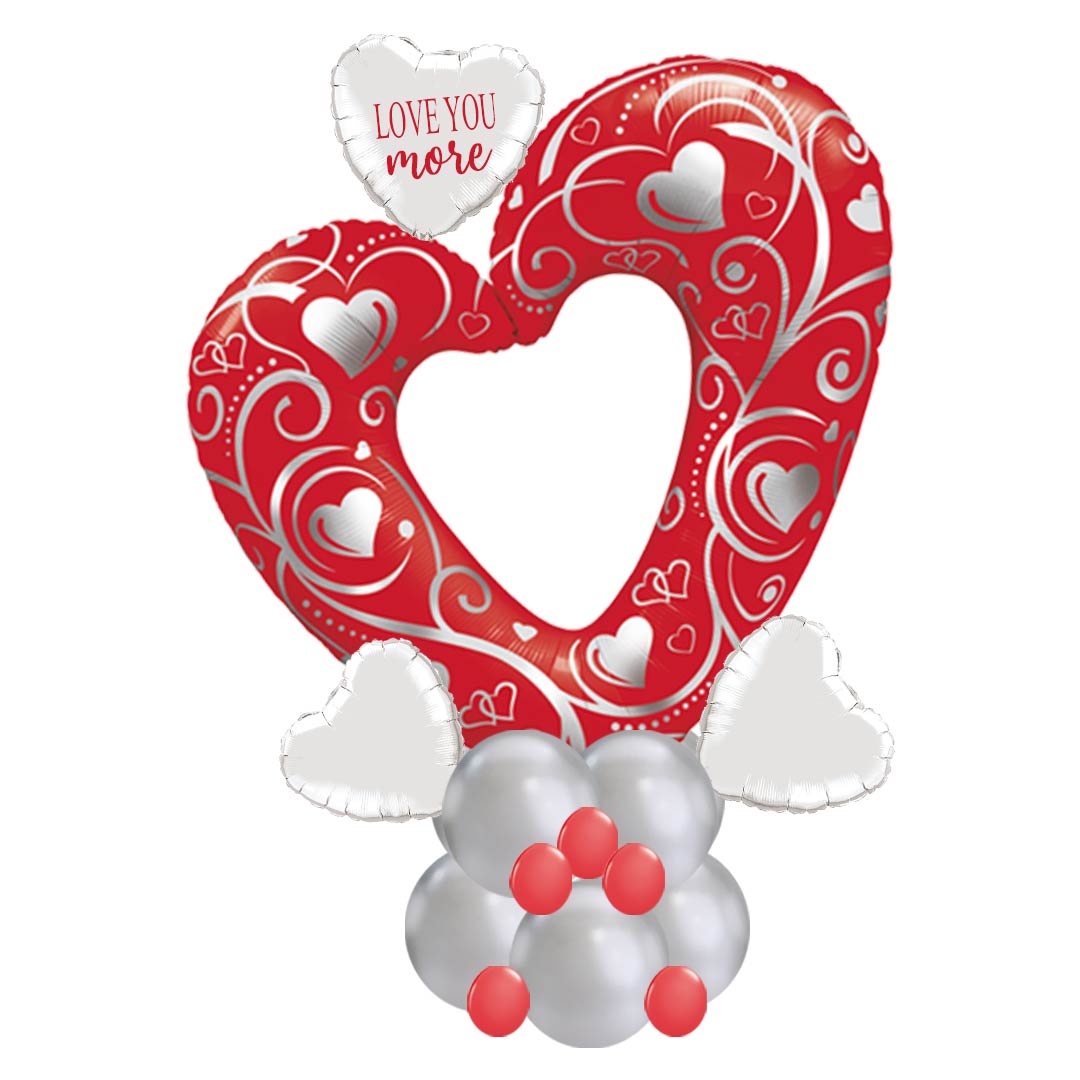 Valentinstag-Goals: Riesiges personalisieres Herzballon-Geschenk