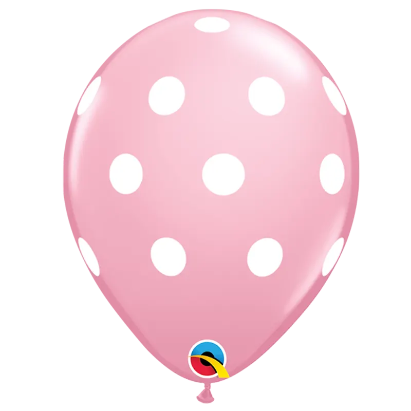 Polka Dots Pink- Latexballon rund