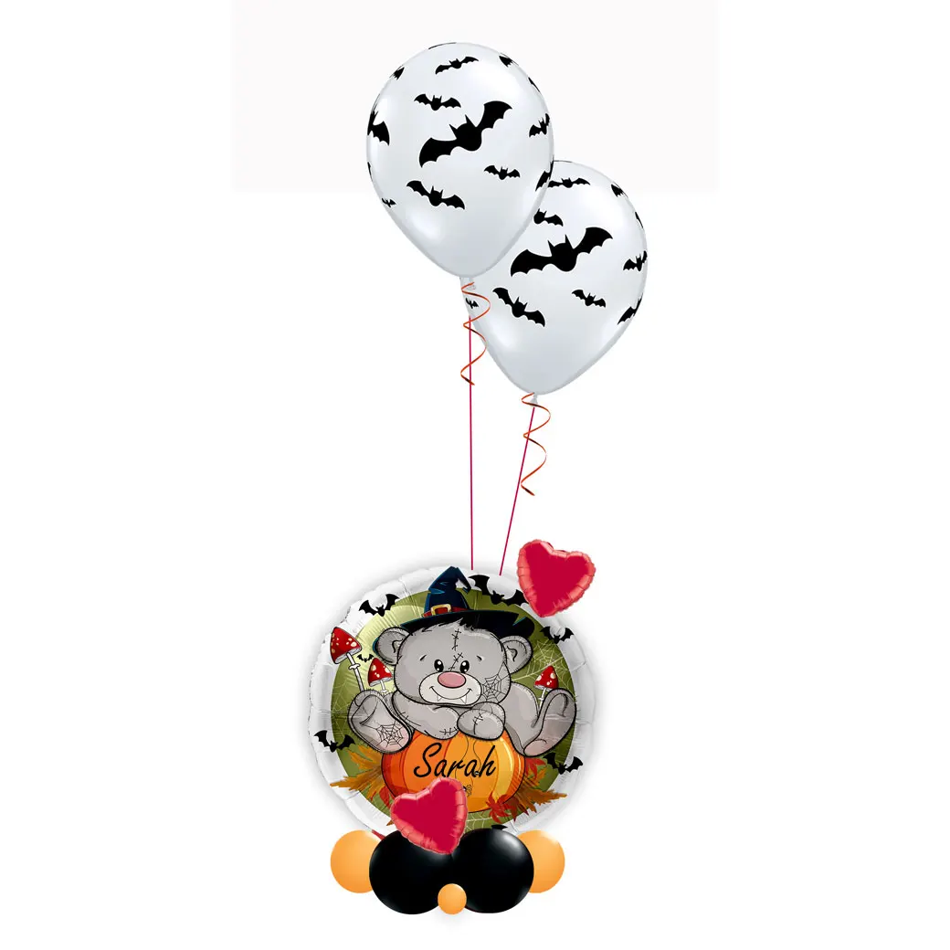 süßer Luftballon-Gruselbär zu Halloween (Teddy)