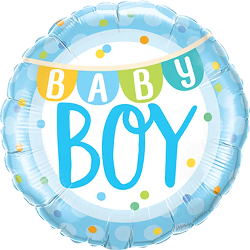 Folienballon Baby Boy Banner