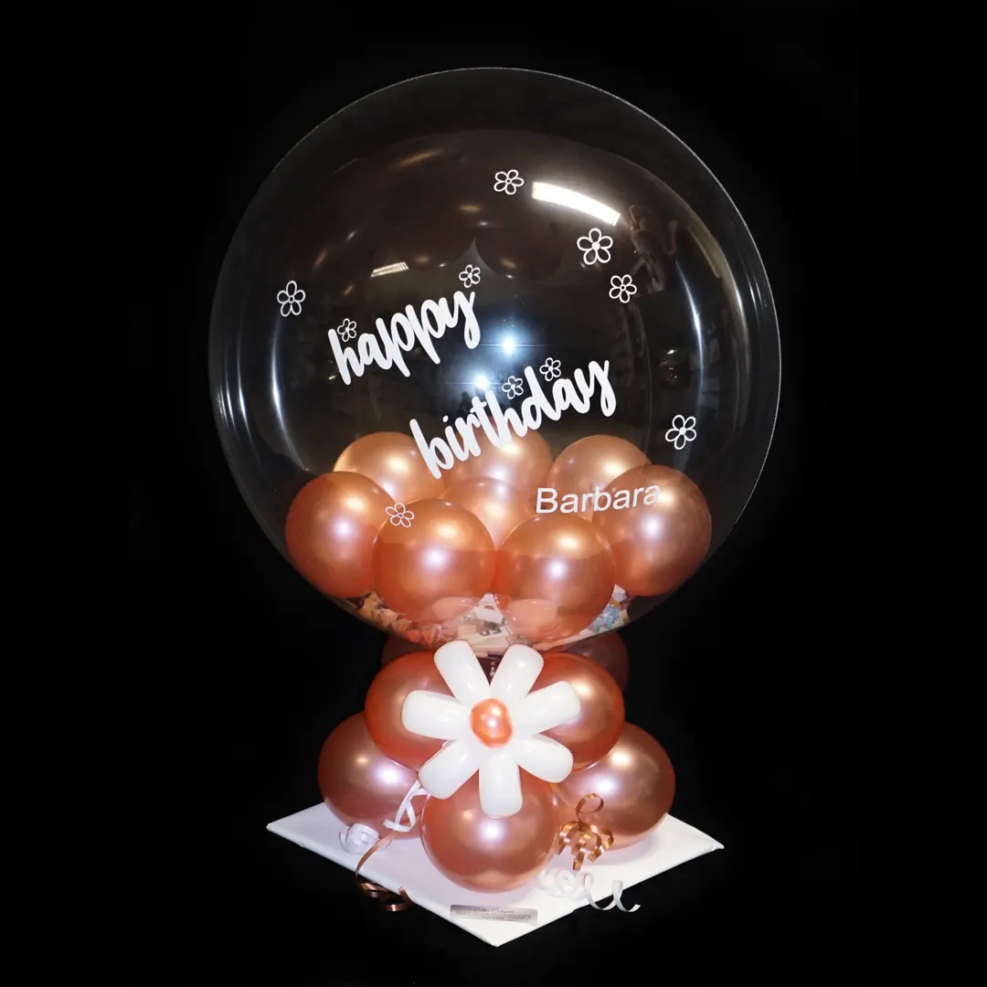 Geschenkballon - Bubble "Happy Birthday"
