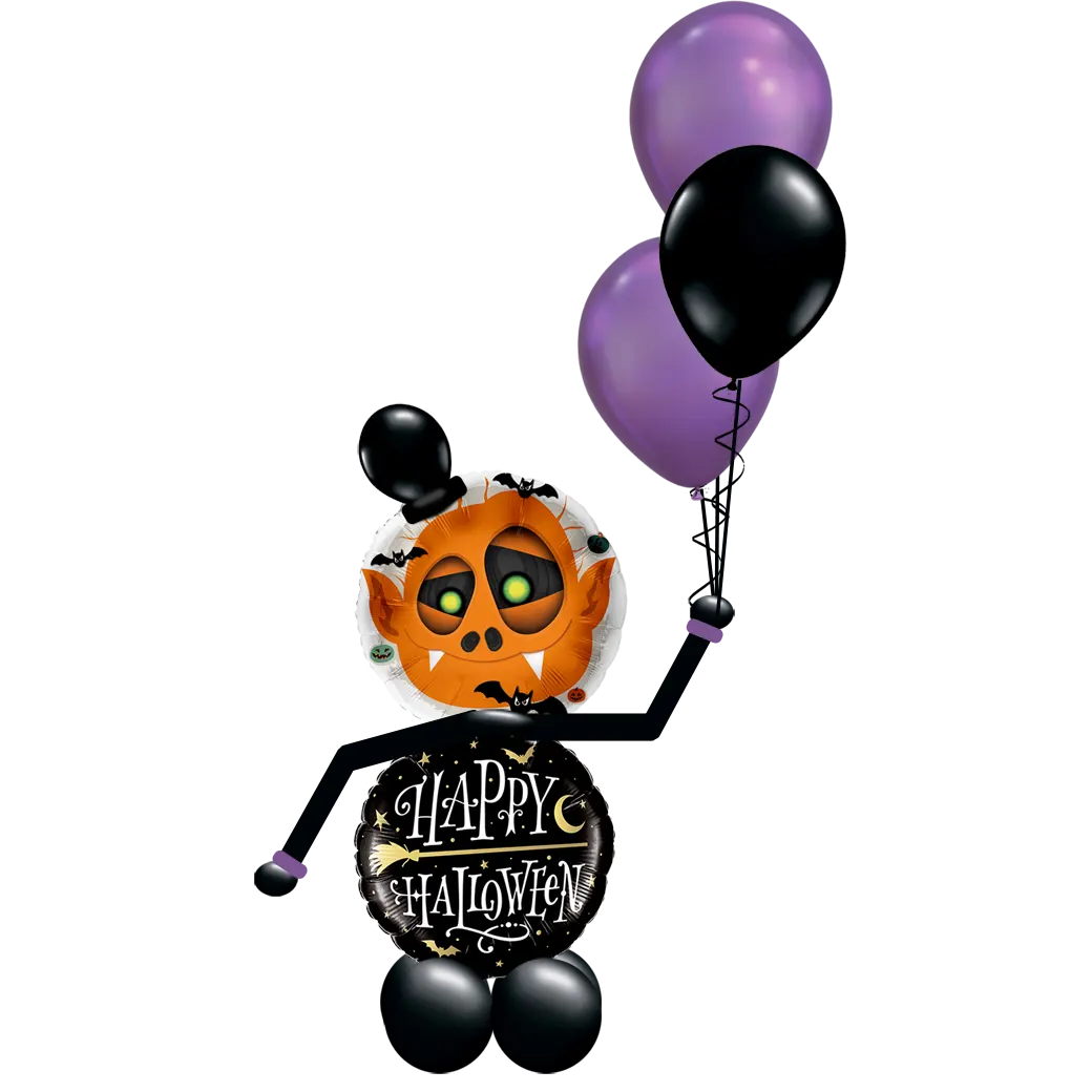 gruseliges Ballon-Männchen "Happy Halloween"