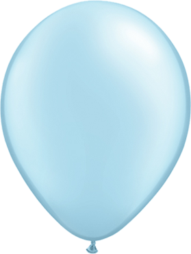 Pearl Light Blue - Latexballon rund - Ø 40 cm    