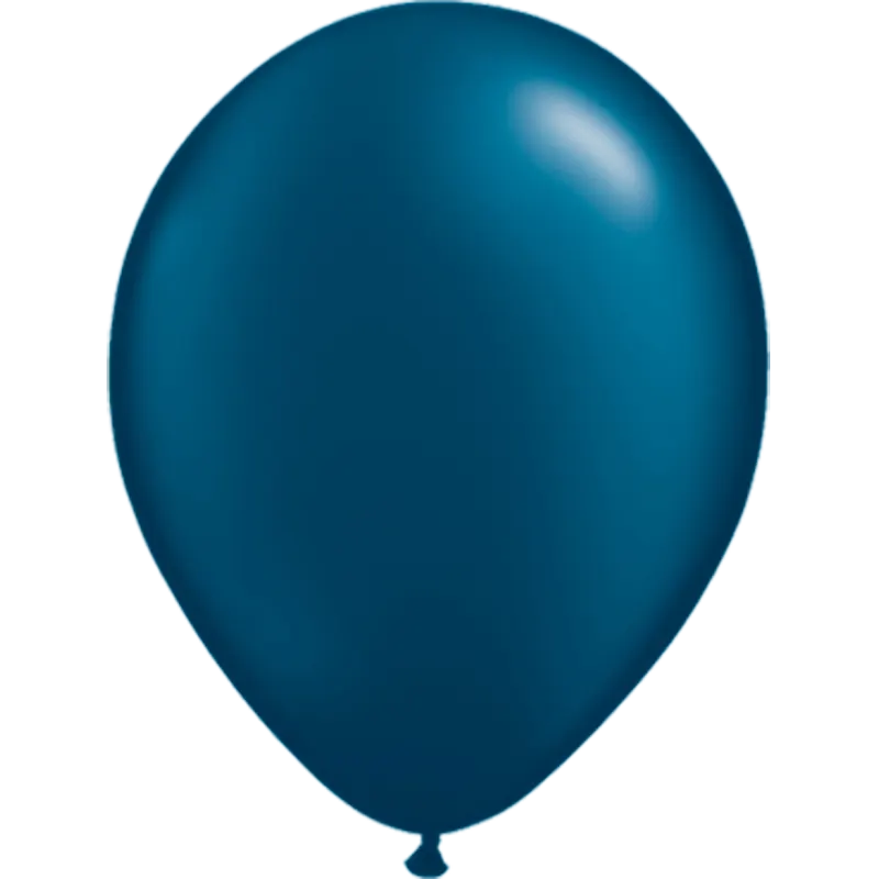  Pearl Midnight Blue - Latexballon rund - Ø 27,5 cm 