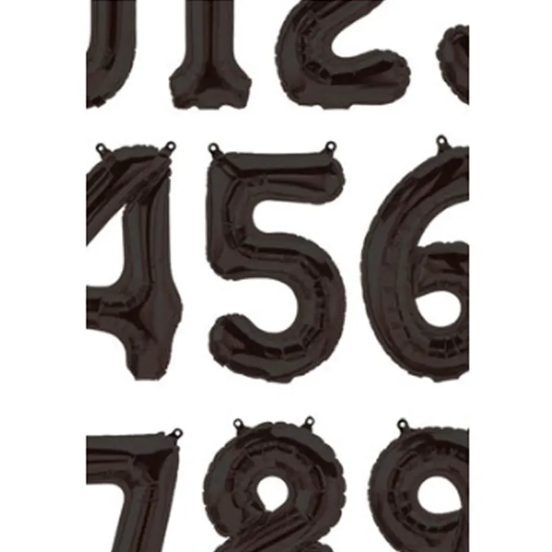 Zahlen schwarz XXL (86cm) Auslaufartikel