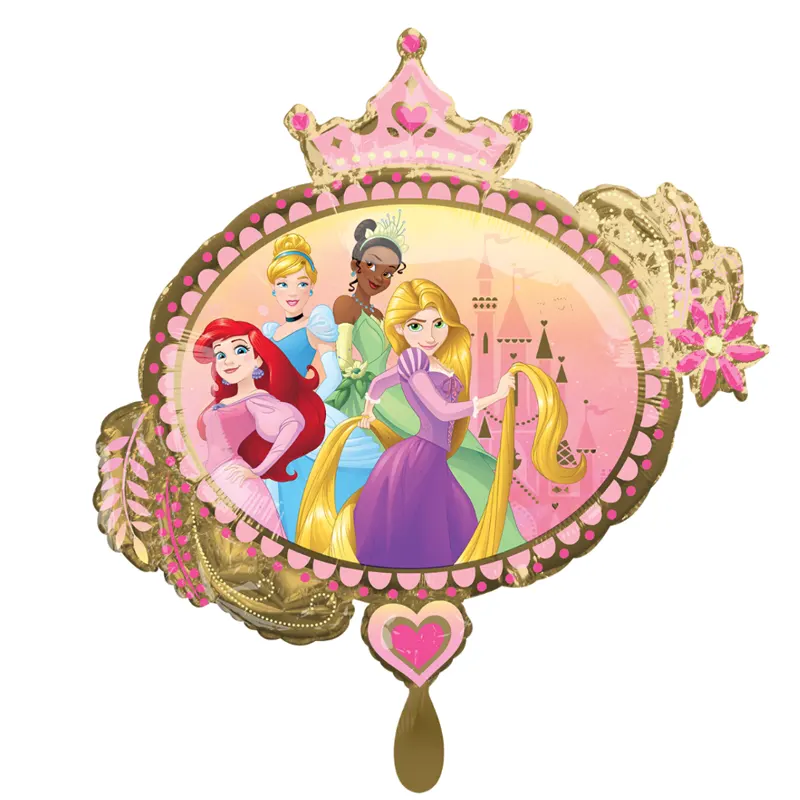 1 Balloon XXL Disney Princesses – Großformatiger Folienballon mit den beliebten Disney-Prinzessinnen, ideal für märchenhafte Kindergeburtstagsfeiern und Prinzessinnen-Mottopartys. Ein echter Hingucker für kleine Träumerinnen!