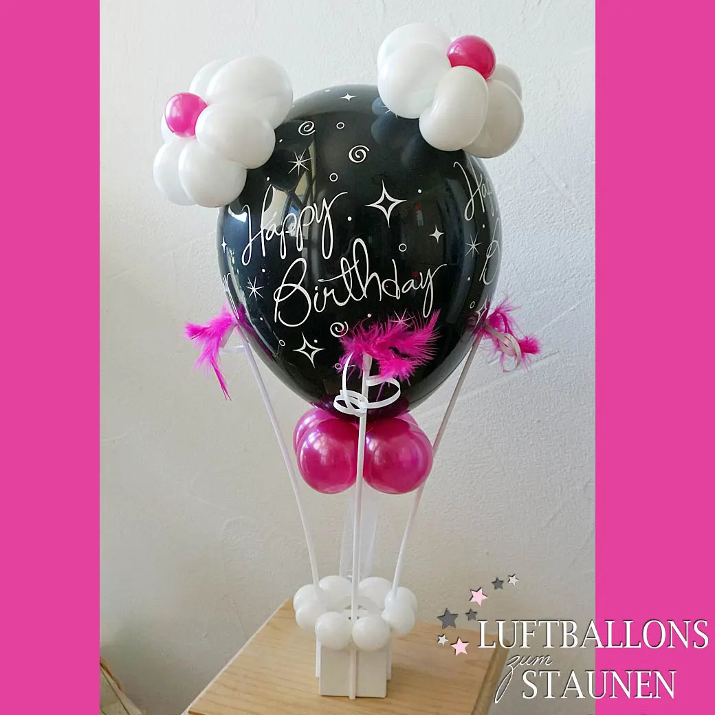 Heißluftballon Happy Birthday