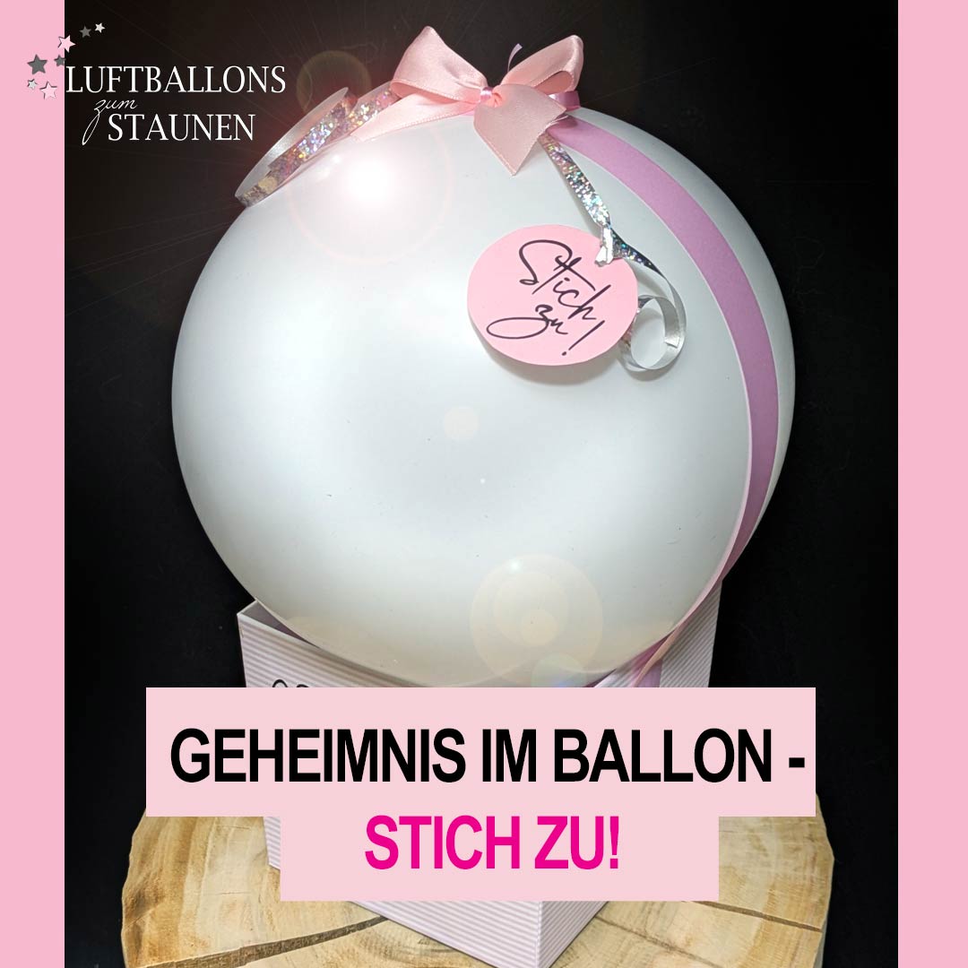 Ballon zum Zerplatzen lassen - dahinter steckt ein Geheimnis