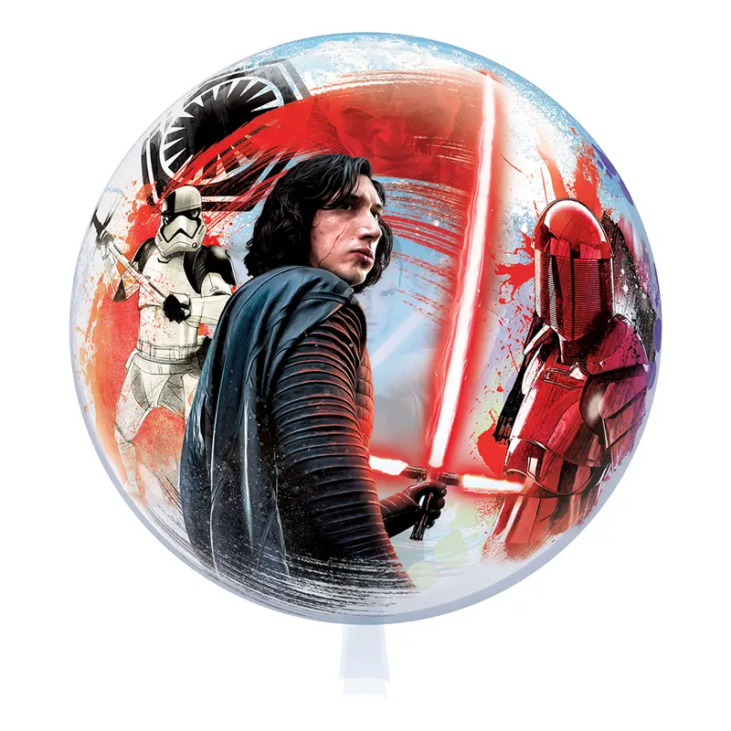 Spannender Bubble-Ballon im Star Wars-Motiv, ideal für Star Wars-Fans und als Geschenk oder Dekoration für eine Themenparty.