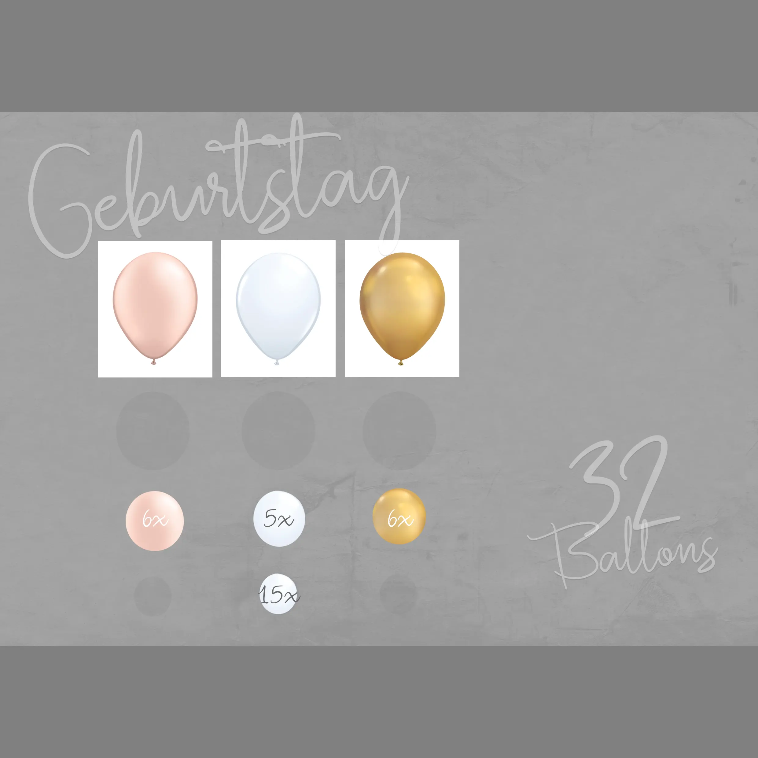 Elegantes Ballon-Girlanden-Set zum Geburtstag mit Champagner-Motiv – die perfekte Dekoration für stilvolle Geburtstagsfeiern mit einem Hauch Glamour.