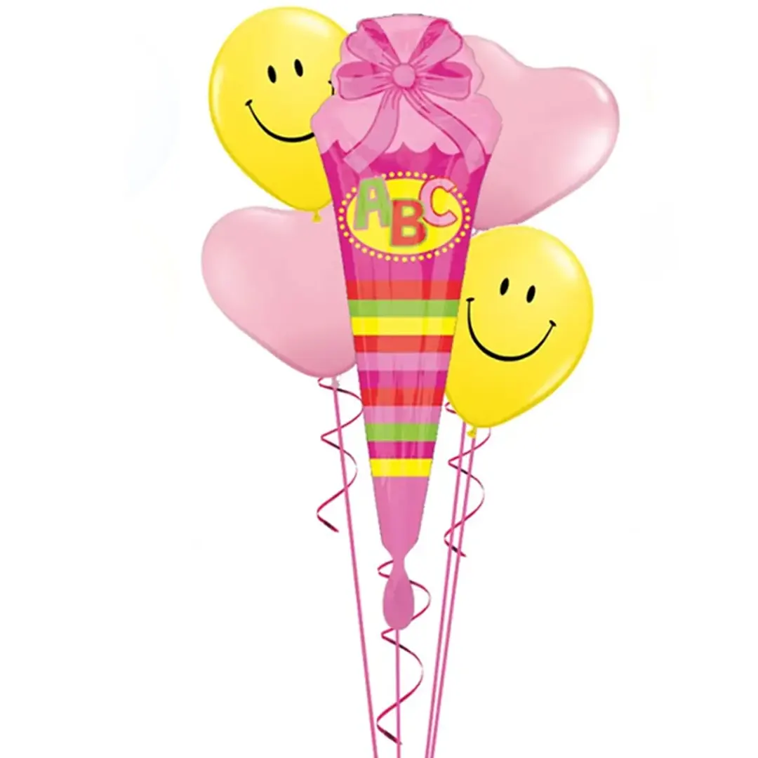 Luftballon Bouquet Schulanfang - Schultüte