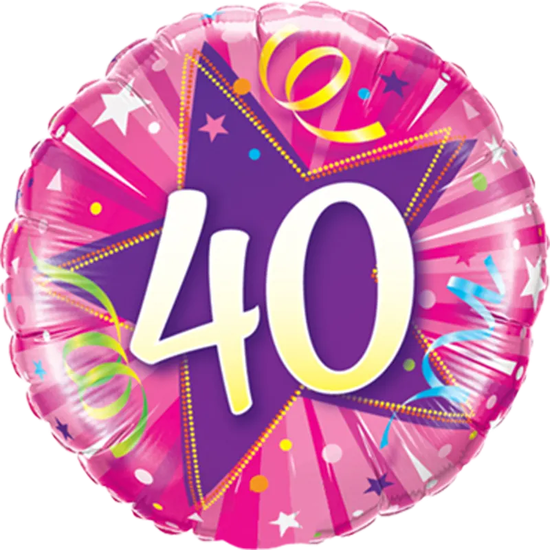 Geburtstag: Happy Birthday 40 pink