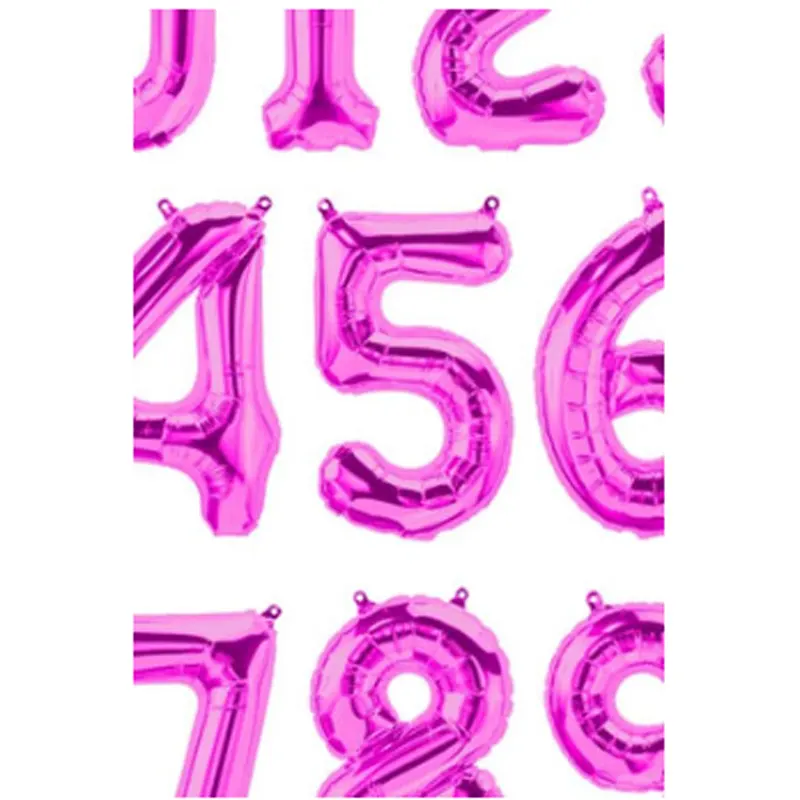 Zahlen pink (86 cm) XXL (Auslaufartikel)