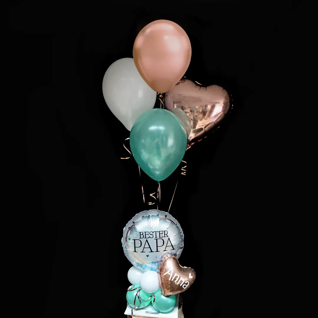  Für den BESTEN PAPA der ganzen Welt! Ballon - Arrangement zum Vatertag: "Bester PAPA"