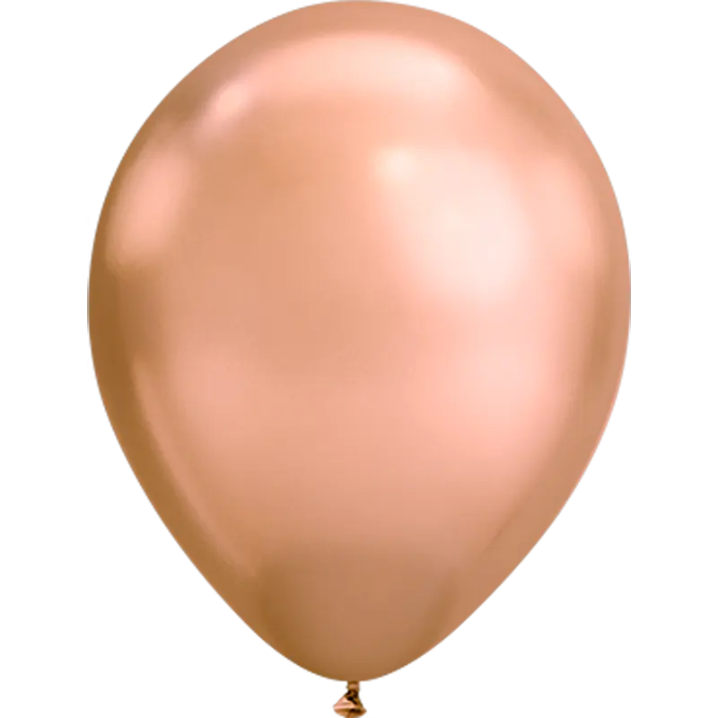 CHROME ROSEGOLD - Latexballon rund - Ø 27,5 cm   