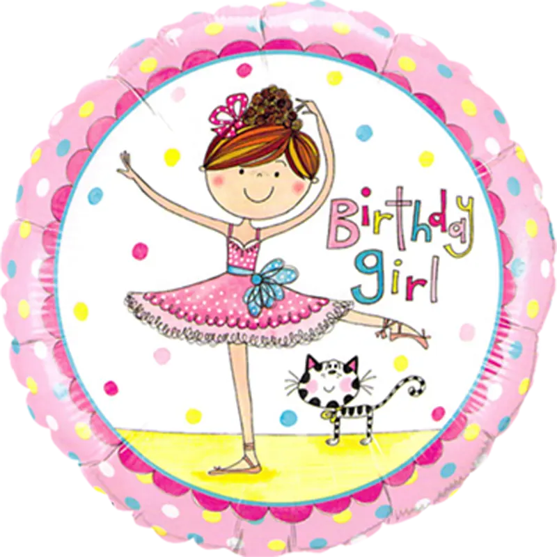 Folienballon Geburtstag-Zahl - Rachel Ellen Birthday girl