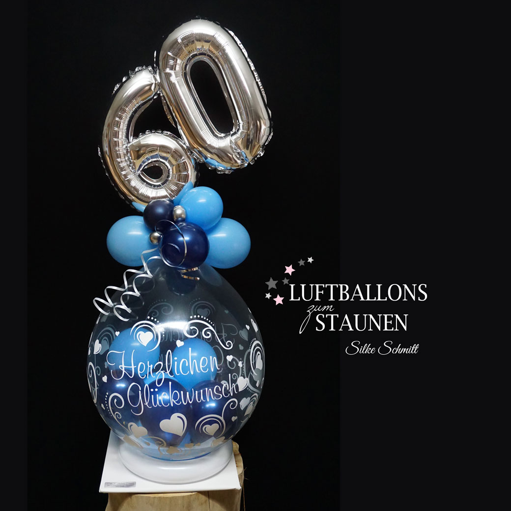 Verpackungsballon Geburtstag mit Zahl